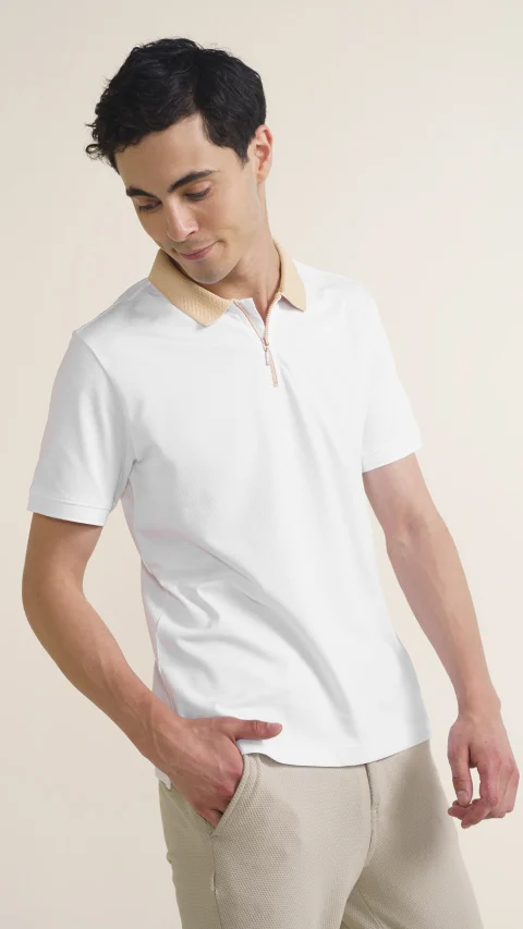 Constant All-Degree Pique Polo So White